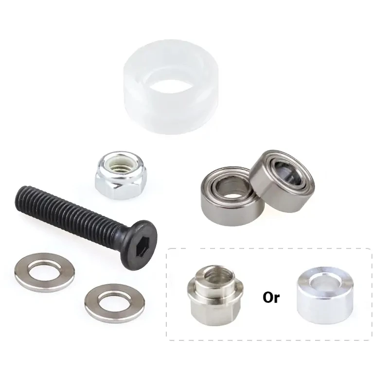 V Slot Wheel - 10 Buah Kit Roda V Polikarbonat