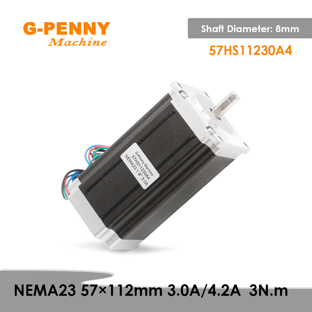 Nema23 Stepper - NEMA23 57x112mm 3Nm Motor Stepper 3A/4.2A
