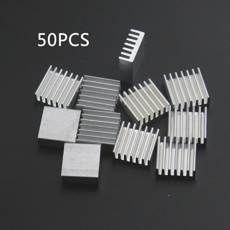 Aluminium Extrusion - 50 Buah Heatsink Aluminium Ekstrusi 14X14X6Mm