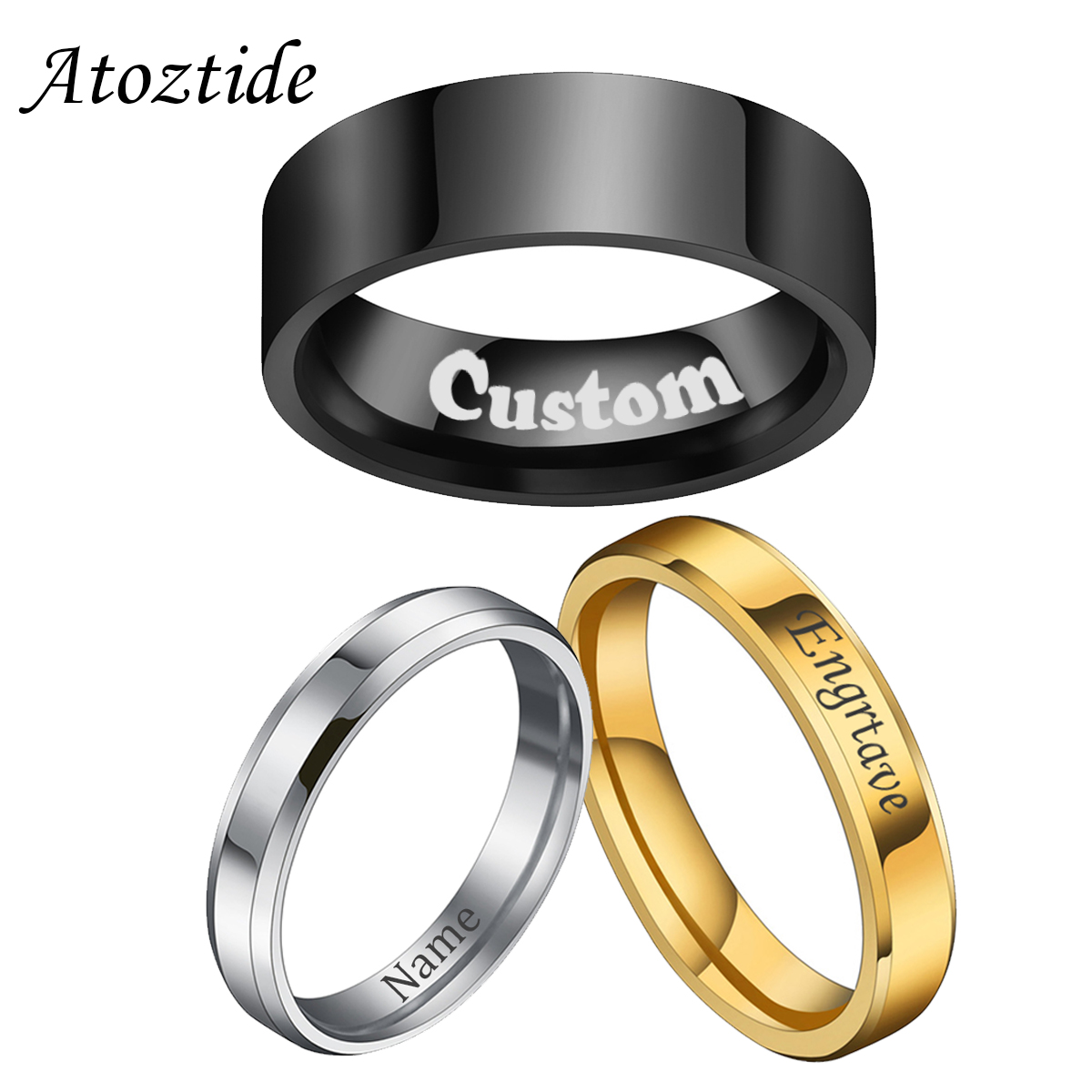 Coupling 8Mm - Atoztide 4/6/8Mm Cincin Tanggal Ukiran Nama