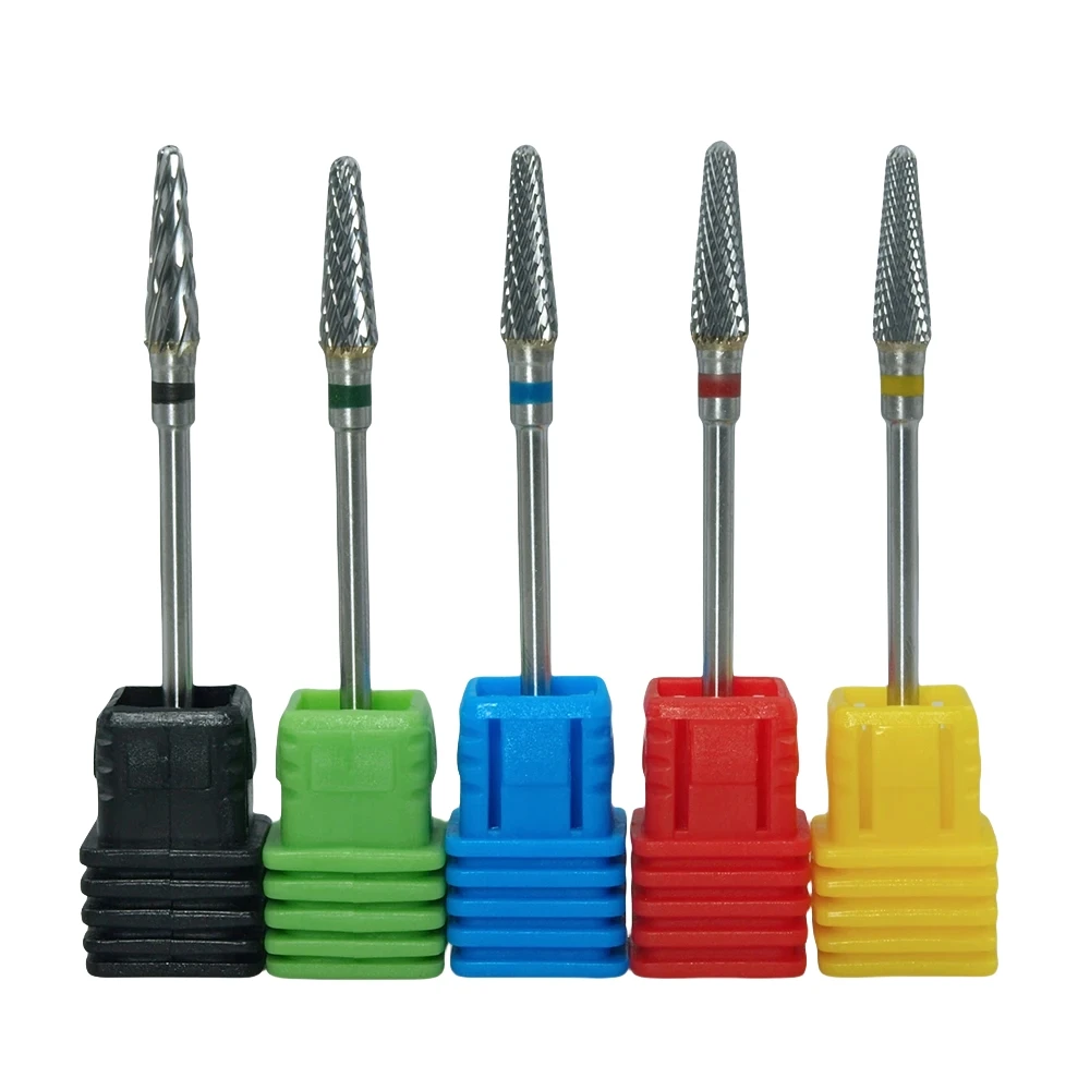 Carbide End Mill - 5 Buah/Set Mata Bor Baja Tahan