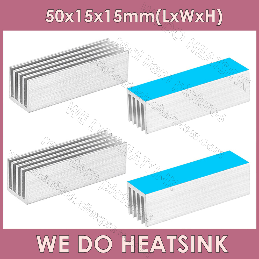 Aluminium Extrusion - Gratis Ongkir 5 Buah 50X15X15Mm Radiator