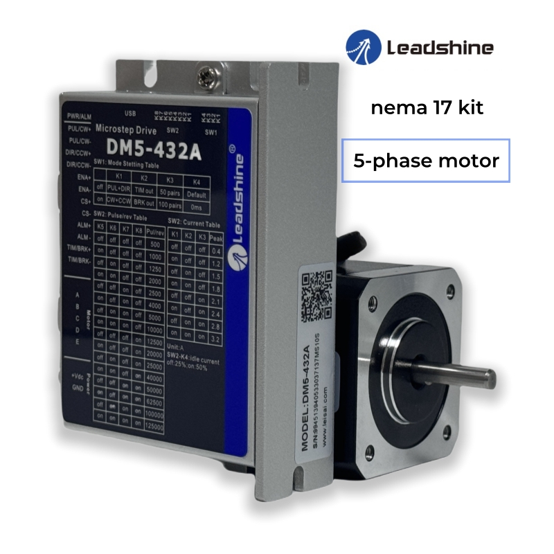 Stepper Motor Nema17 - Leadshine 0,72 Derajat Nema17, Kit CNC,