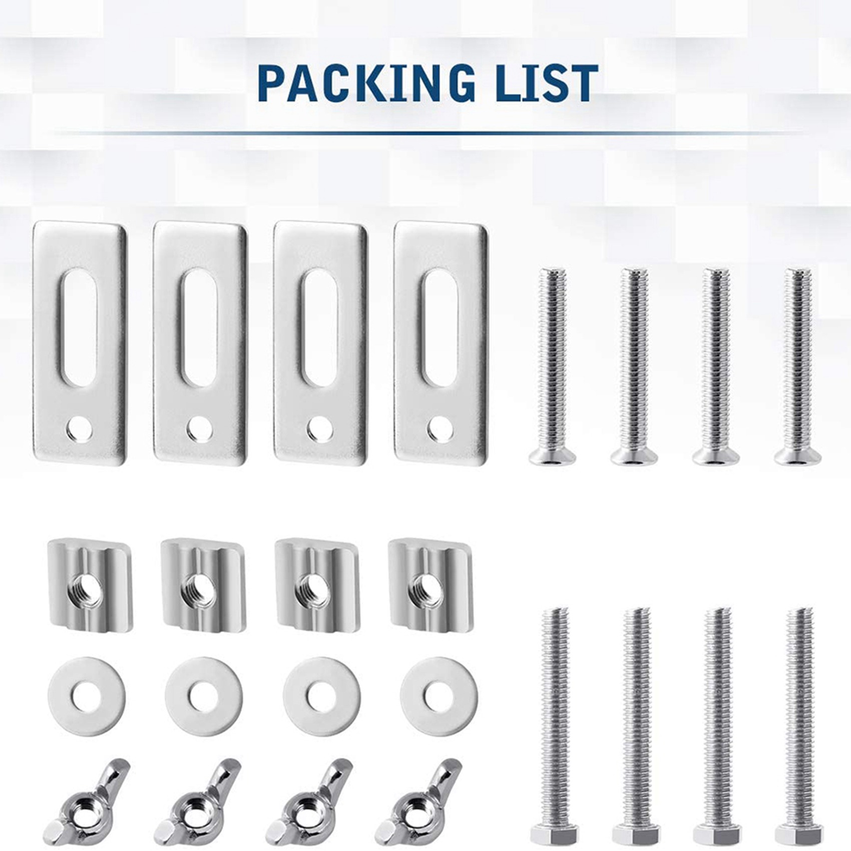 3018 Cnc - A19F-8 Paket Penjepit T-Track, Kit Penjepit