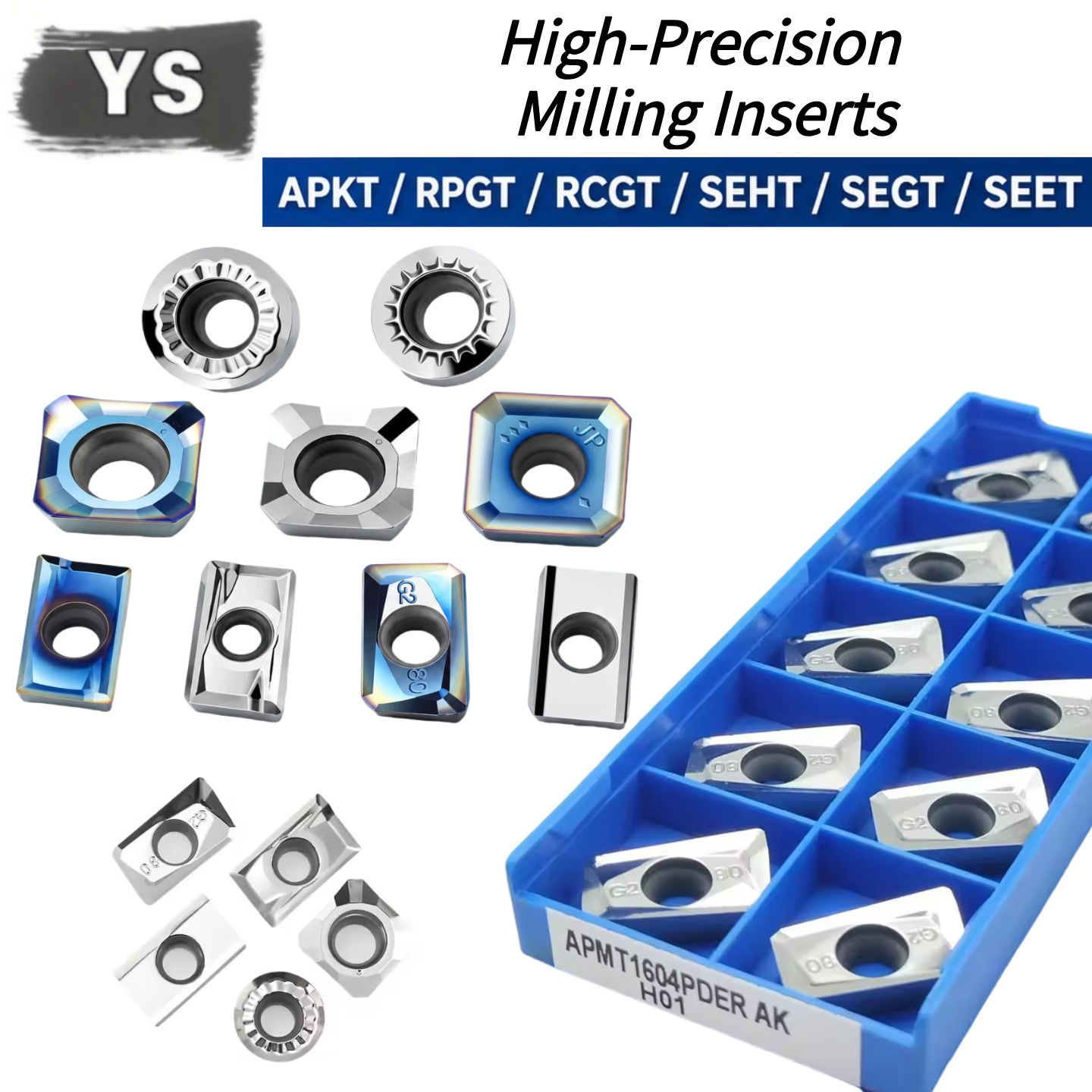 Carbide End Mill - 10 Buah APKT APGT RCGT SEHT