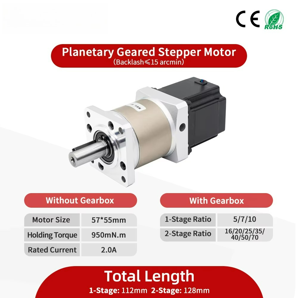 Motor stepper gearbox planet h - Nema23 Stepper ulasan dan harga