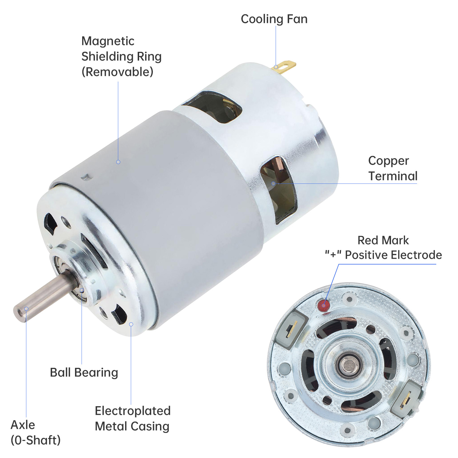 Motor DC Listrik 12V-24V 775 d - Gt2 Pulley ulasan dan harga