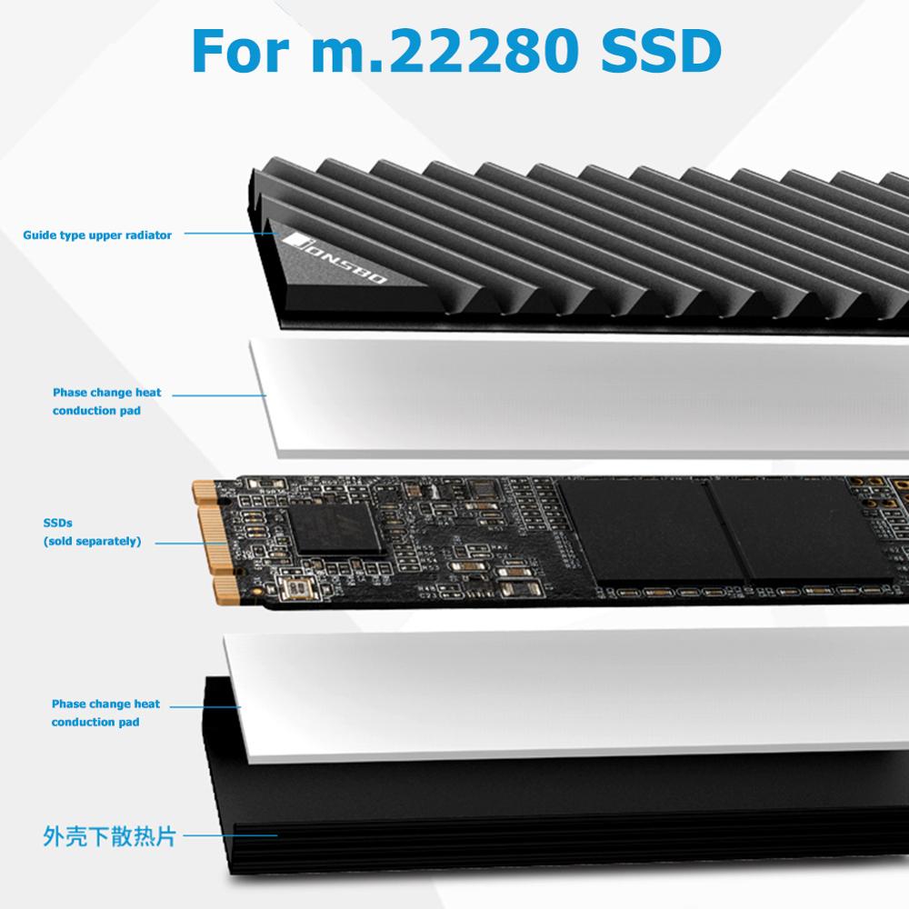 Jonsbo M2 2280 SSD Aluminium H - Aluminium Extrusion ulasan dan harga