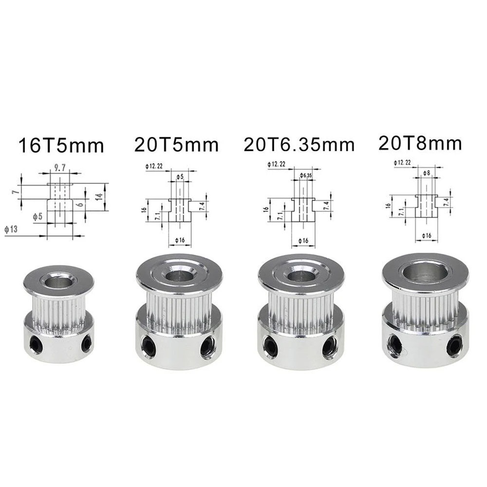 Pulley Timing Aluminium GT2 un - Gt2 Pulley ulasan dan harga