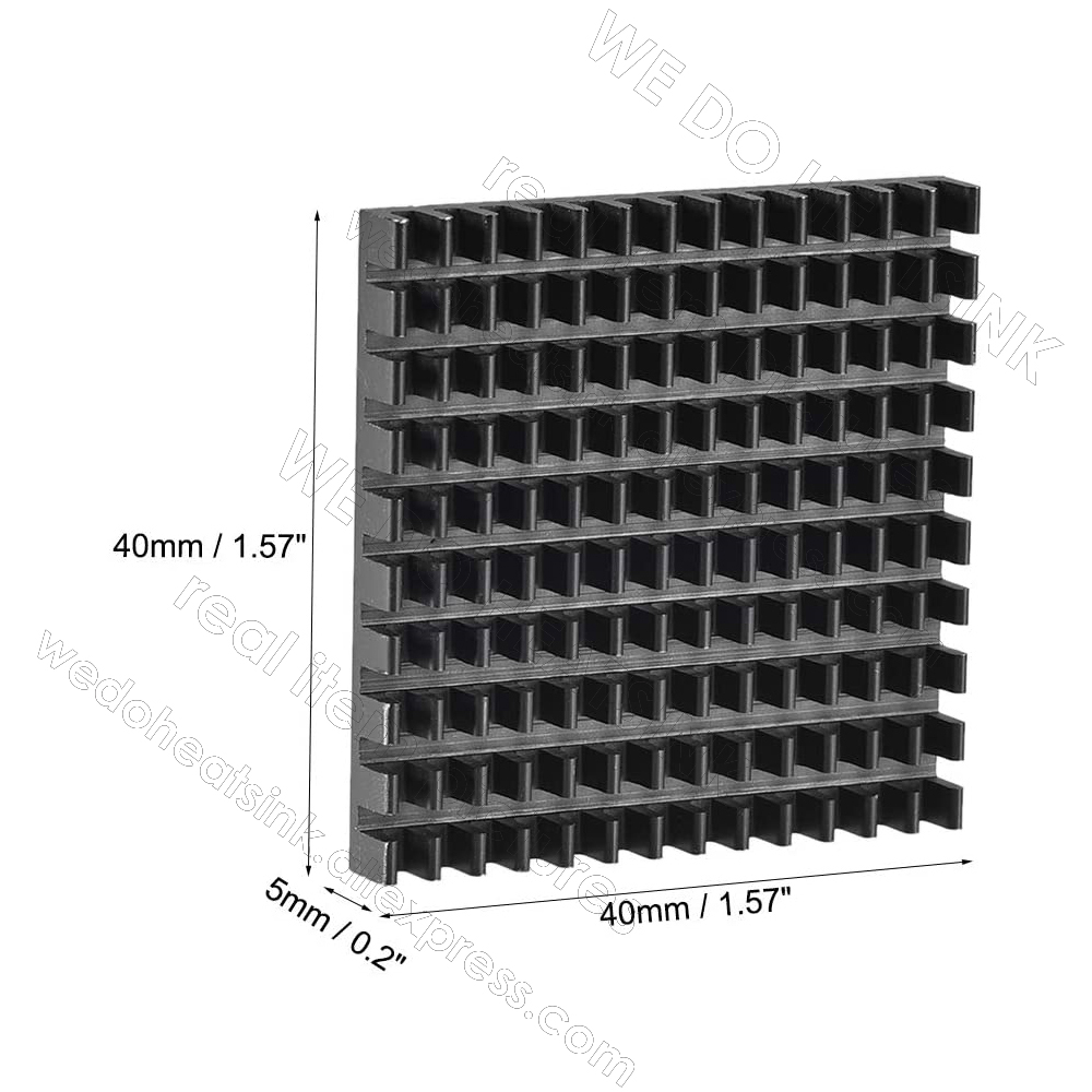 Heatsink Hitam 40x40x5mm 1.57  - Aluminium Extrusion ulasan dan harga