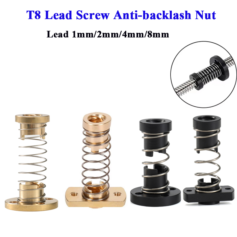 T8 Sekrup Timah Mur Anti-reaks - Lead Screw 8Mm ulasan dan harga
