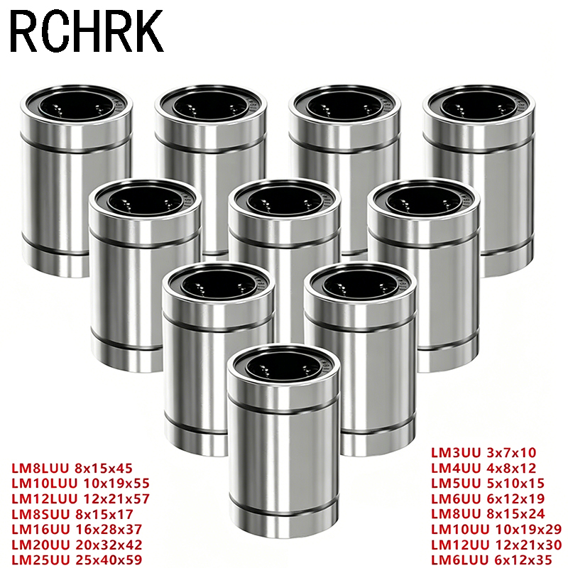 4/10 Buah LM8UU LM10UU LM16UU  - Linear Rod 8Mm ulasan dan harga