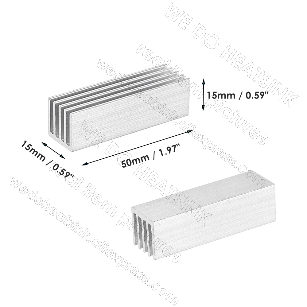 Gratis Ongkir 5 Buah 50X15X15M - Aluminium Extrusion ulasan dan harga
