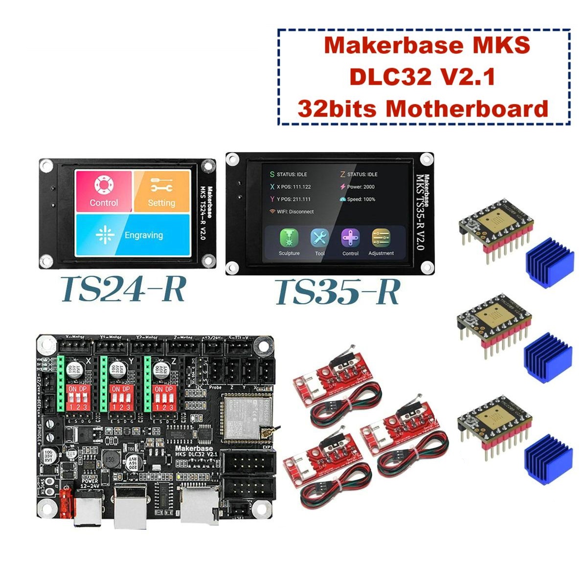 Makerbase MKS DLC32 V2.1 32bit - Lm8Uu Bearing ulasan dan harga
