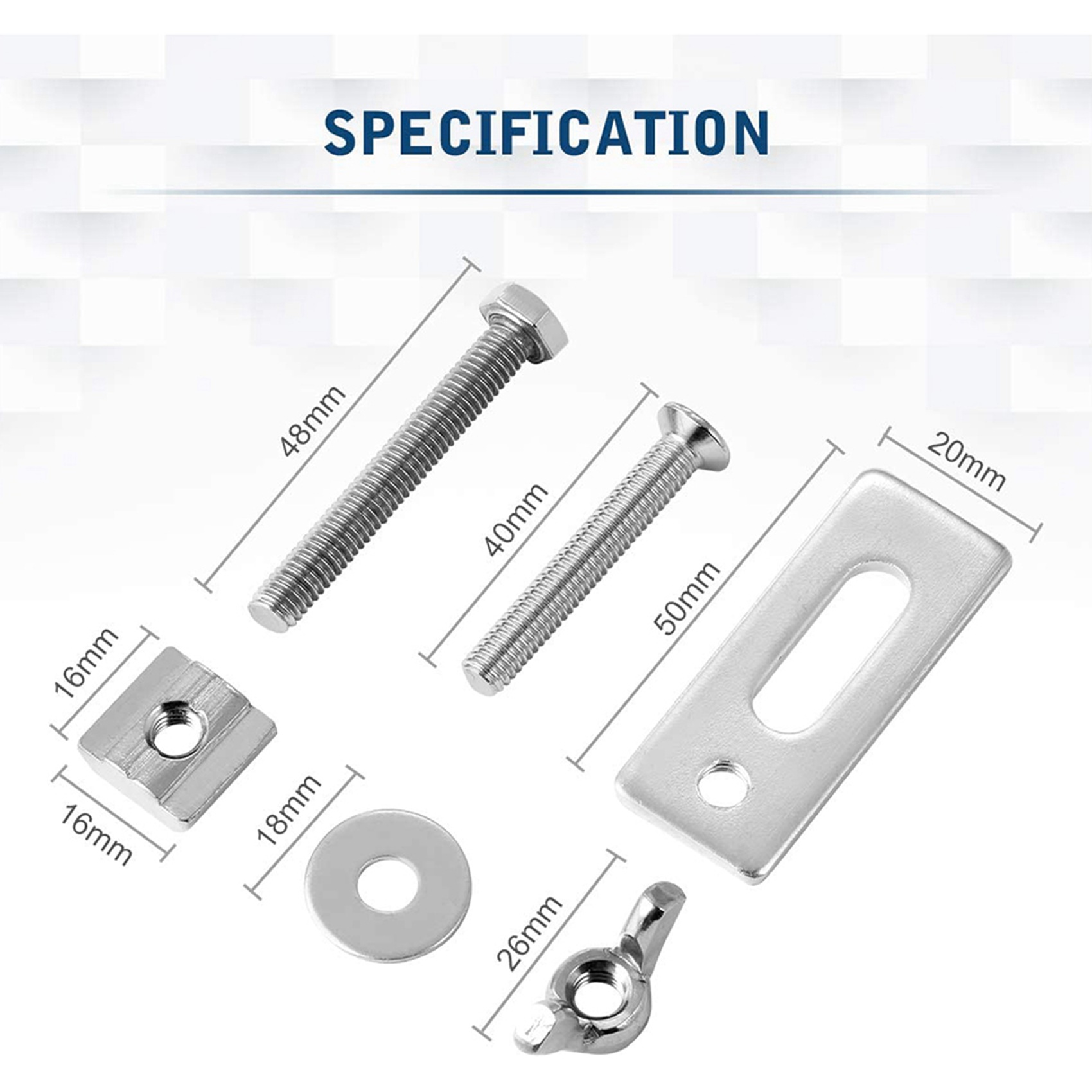 B62B-8 Pack T-Track Clamp, Kit - 3018 Cnc ulasan dan harga