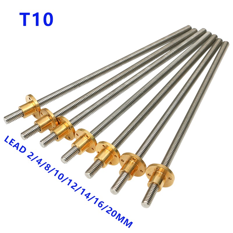 304 baja tahan karat T10 10mm  - Lead Screw 8Mm ulasan dan harga