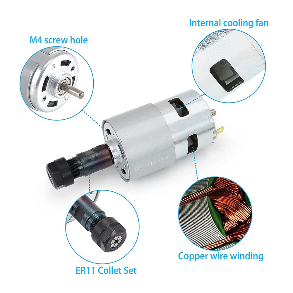 Motor DC Multifungsi CNC 775 M - 3018 Cnc ulasan dan harga