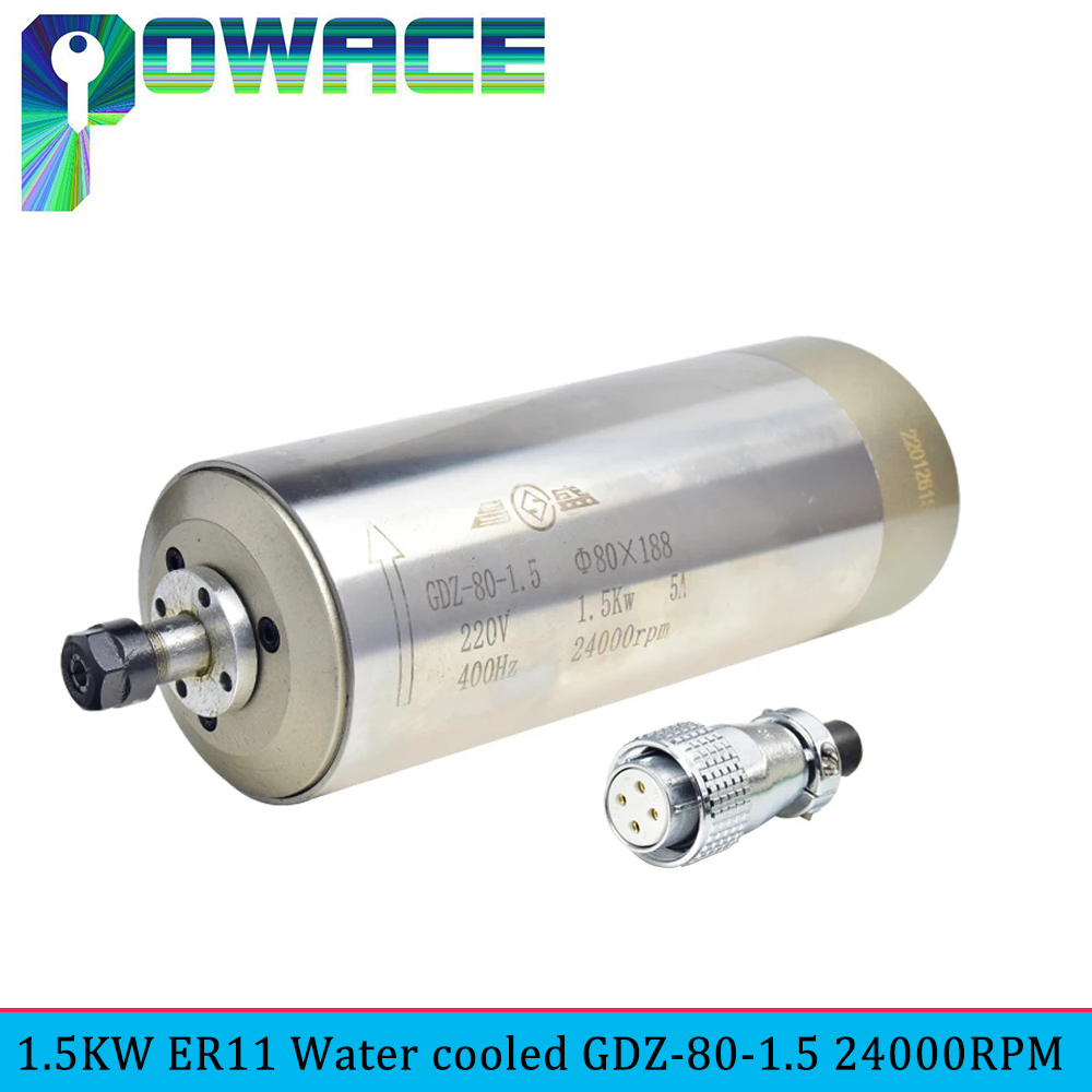 GDZ-80 1,5 kW ER11 CNC Motor p - Water Cooled Spindle ulasan dan harga
