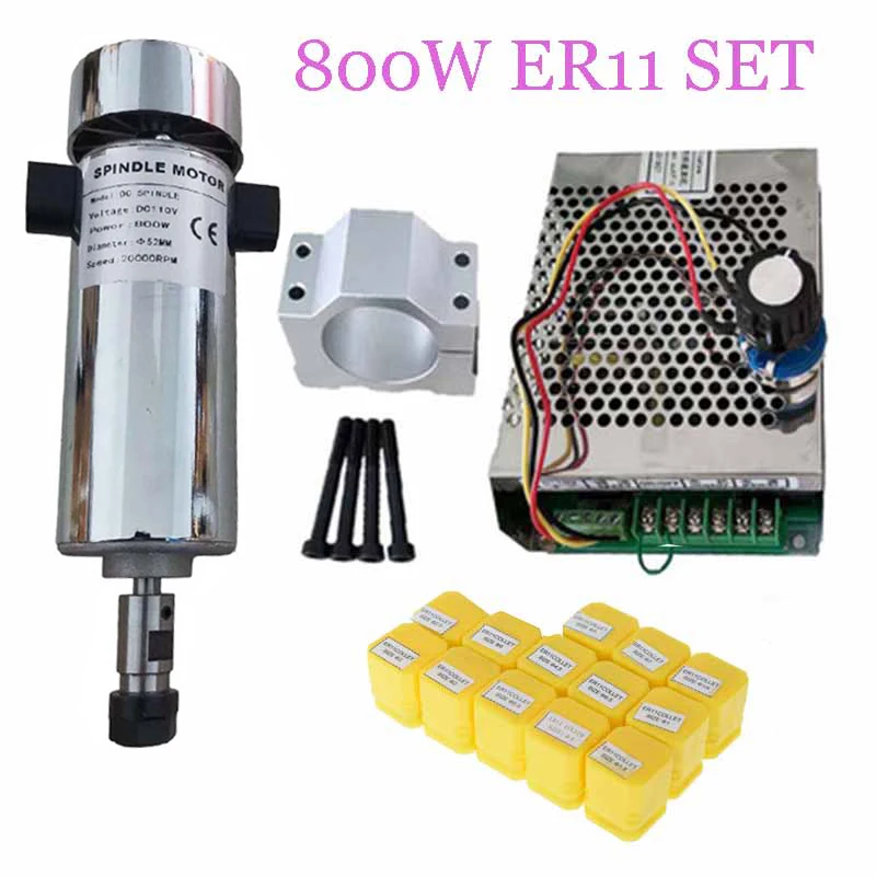 Kit Motor Spindle CNC 0.8kw DC - Water Cooled Spindle ulasan dan harga