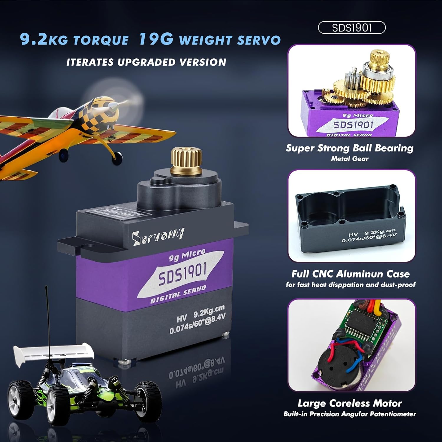 SERVOMY-SDS1901 Servo Digital  - Servo 9G ulasan dan harga