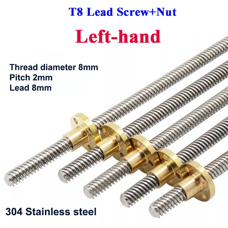 T8 Sekrup Timah Benang Kiri Ti - Lead Screw 8Mm ulasan dan harga