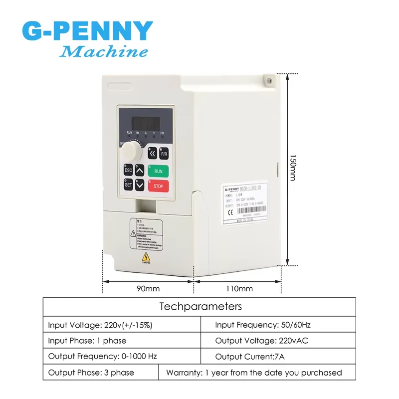Gpenny 1.5kw ER16 D80mm Spindl - Water Cooled Spindle ulasan dan harga