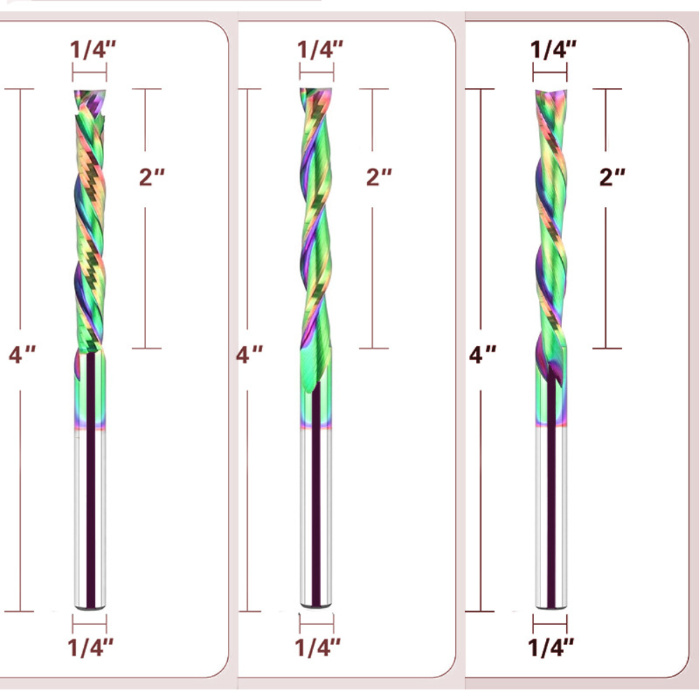 Mata Router Spiral dengan Lapi - Cnc Bits ulasan dan harga