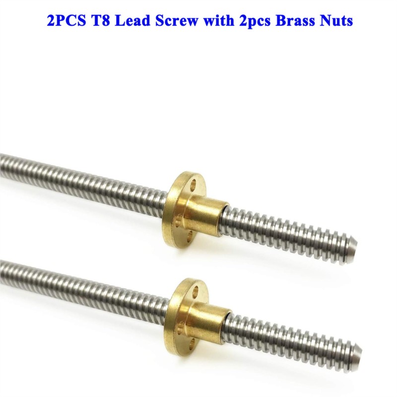 2PCS T8 Lead Screw Tr8 Lead 2m - Lead Screw 8Mm ulasan dan harga
