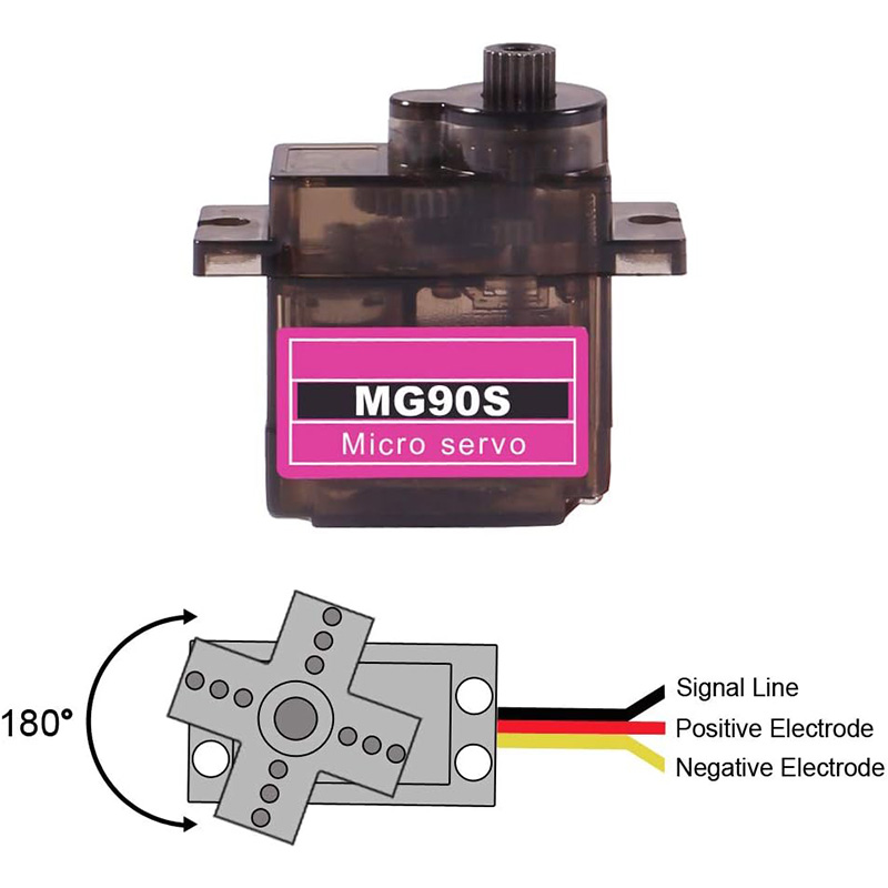 Servo MG90S 5/10/20/40Pcs Semu - Servo 9G ulasan dan harga